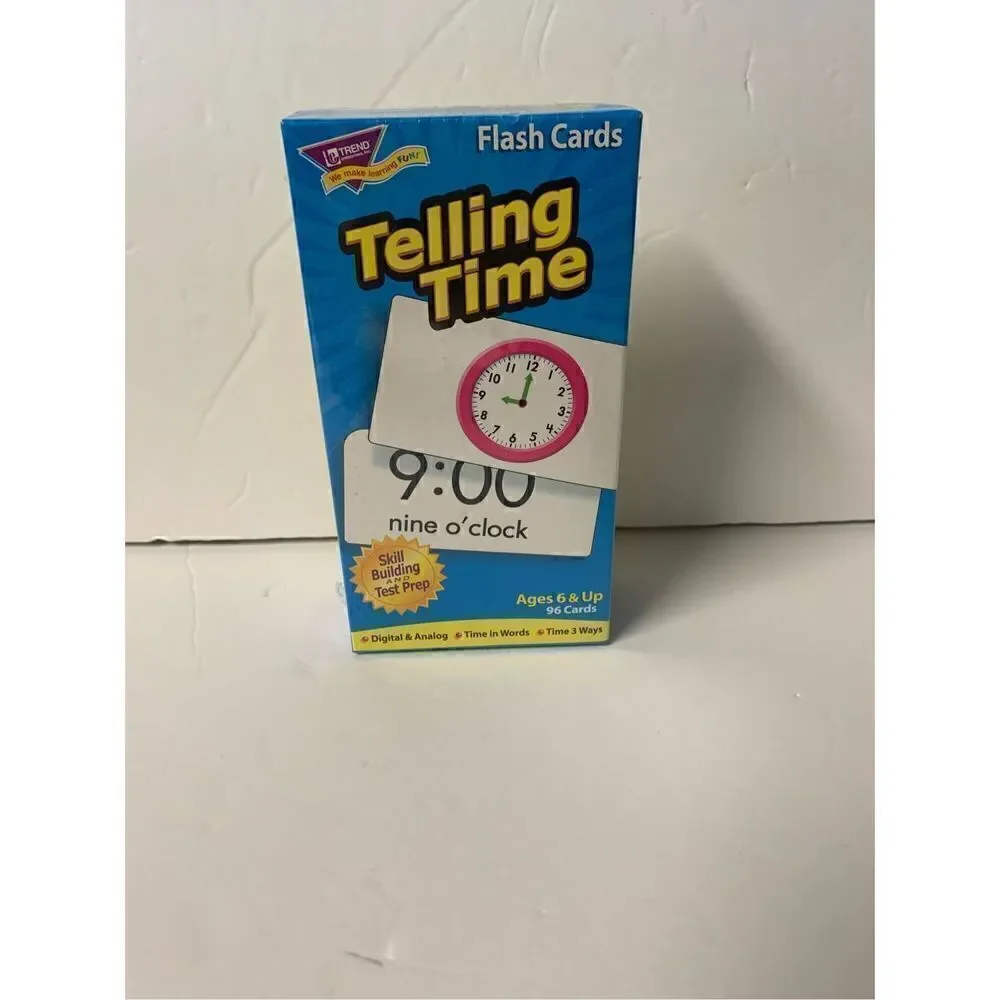 Telling Time flash cards